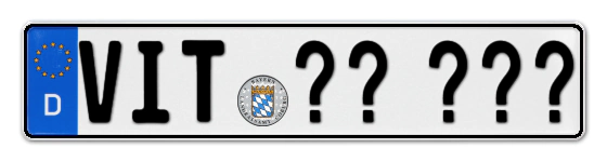 Wunschkennzeichen Viechtach reservieren