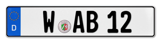 Autokennzeichen Wuppertal