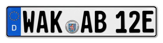 E-Kennzeichen WArtburgKreis online bestellen