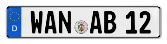 Autokennzeichen WANne