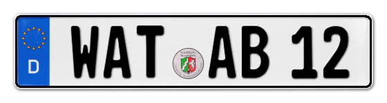 Autokennzeichen WATtenscheid