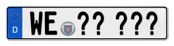 Wunschkennzeichen Weimar reservieren