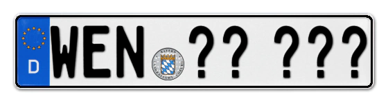 Wunschkennzeichen Weiden reservieren