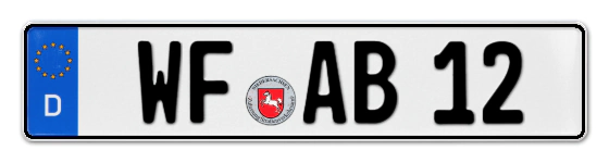 Autokennzeichen WolFenbüttel