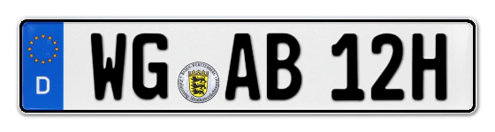 H-Kennzeichen WG online bestellen