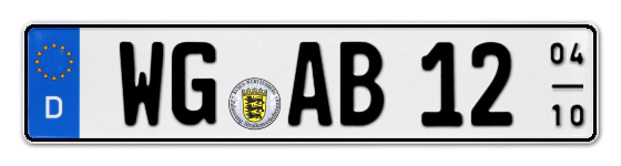 Saisonkennzeichen WG für WanGen online bestellen