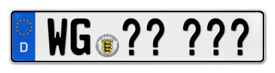 Wunschkennzeichen Wangen reservieren