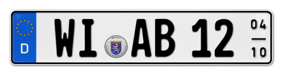 Saisonkennzeichen WI für WIesbaden online bestellen