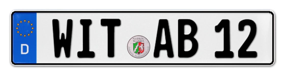 Autokennzeichen WITten