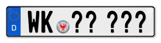 Wunschkennzeichen Wittstock reservieren