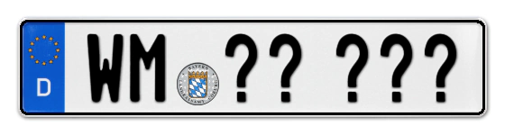 Wunschkennzeichen Weilheim reservieren