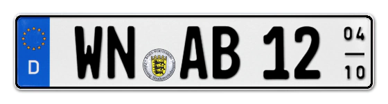 Saisonkennzeichen WN für WaiblingeN online bestellen