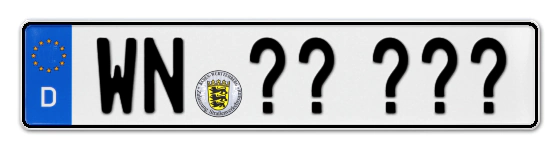 Wunschkennzeichen Waiblingen reservieren