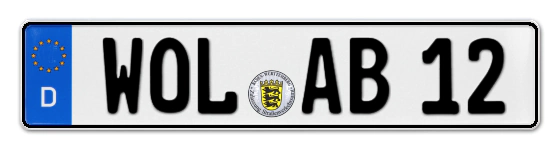 Autokennzeichen WOLfach