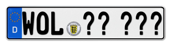 Wunschkennzeichen Wolfach reservieren