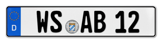 Autokennzeichen WasSerburg