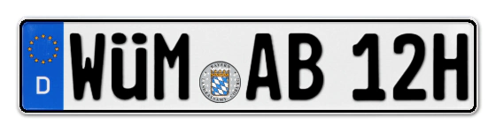 H-Kennzeichen WÜM online bestellen