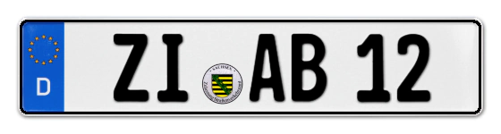 Autokennzeichen ZIttau