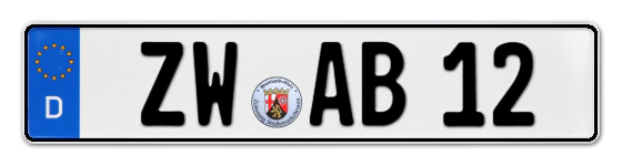 Autokennzeichen ZWeibrücken