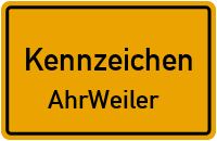 Wunschkennzeichen Ahrweiler reservieren