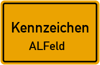 Wunschkennzeichen Alfeld reservieren