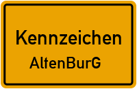 Wunschkennzeichen Altenburg reservieren