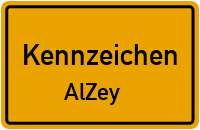 Wunschkennzeichen Alzey reservieren