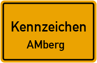 Wunschkennzeichen Amberg reservieren