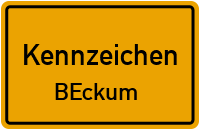 Wunschkennzeichen Beckum reservieren