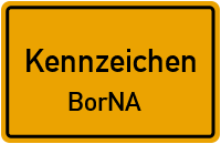 Wunschkennzeichen Borna reservieren