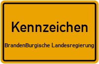 Wunschkennzeichen Brandenburgische Landesregierung reservieren