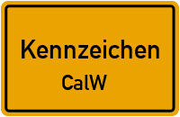 Wunschkennzeichen Calw reservieren