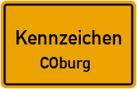 Wunschkennzeichen Coburg reservieren