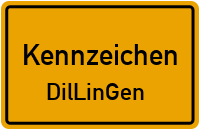 Wunschkennzeichen Dillingen reservieren