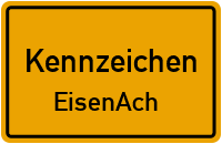 Wunschkennzeichen Eisenach reservieren