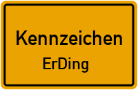 Wunschkennzeichen Erding reservieren