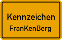 Wunschkennzeichen Frankenberg reservieren