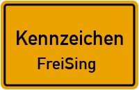 Wunschkennzeichen Freising reservieren