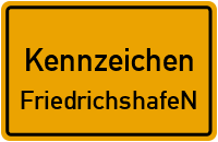 Wunschkennzeichen Friedrichshafen reservieren