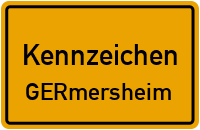 Wunschkennzeichen Germersheim reservieren