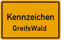 Wunschkennzeichen Greifswald reservieren