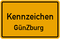 Wunschkennzeichen Günzburg reservieren