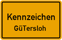 Wunschkennzeichen Gütersloh reservieren