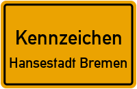 Wunschkennzeichen Hansestadt Bremen reservieren