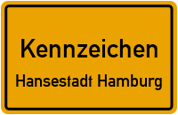 Wunschkennzeichen Hansestadt Hamburg reservieren