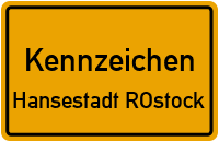 Wunschkennzeichen Hansestadt Rostock reservieren