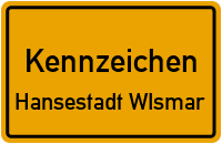 Wunschkennzeichen Hansestadt Wismar reservieren