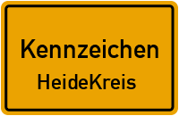 Wunschkennzeichen Heidekreis reservieren