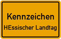 Wunschkennzeichen Hessischer Landtag reservieren