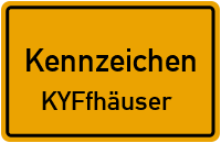 Wunschkennzeichen Kyffhäuser reservieren